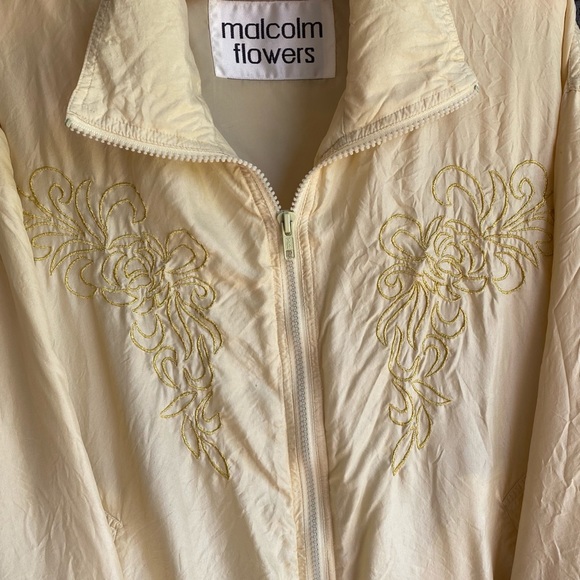 vintage 100% silk windbreaker - Picture 3 of 4